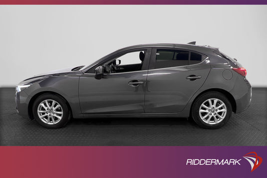 Mazda 3 Sport 2.0 120hk R-värm Navi Nyserv 1 bruk 0.48l/mil