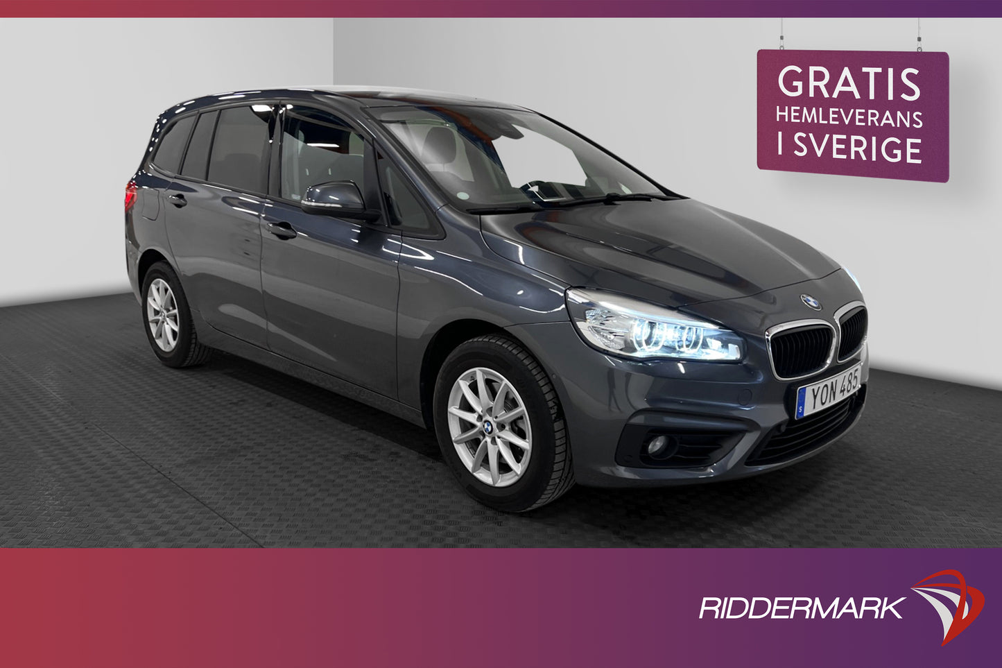 BMW 218 i Gran Tourer 140hk B-kamera Navi Rattvärme PDC HUD