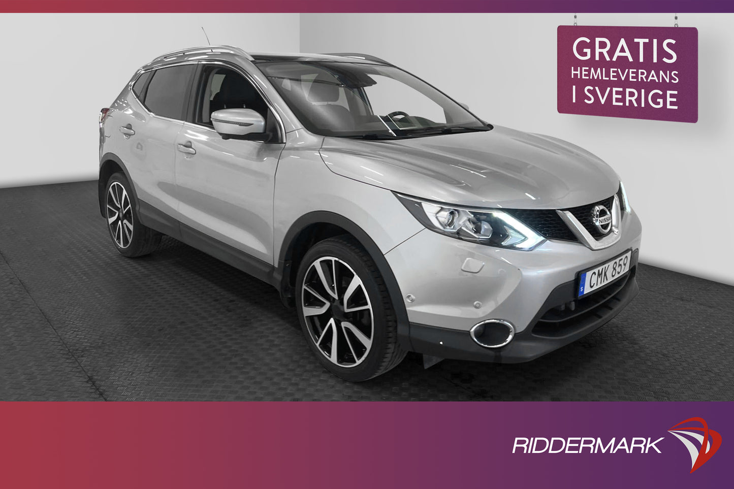 Nissan Qashqai 1.2 115hk Tekna Pano Värmare 360° Navi Drag