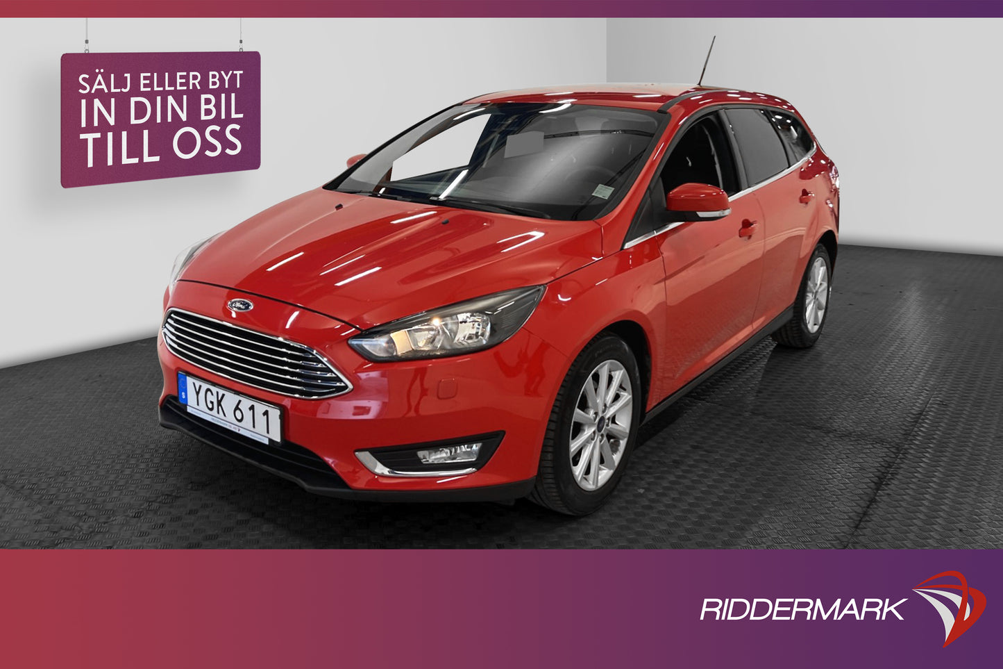 Ford Focus Kombi 1.0 EcoBoost 125hk Sensorer Välserv LÅGMIL