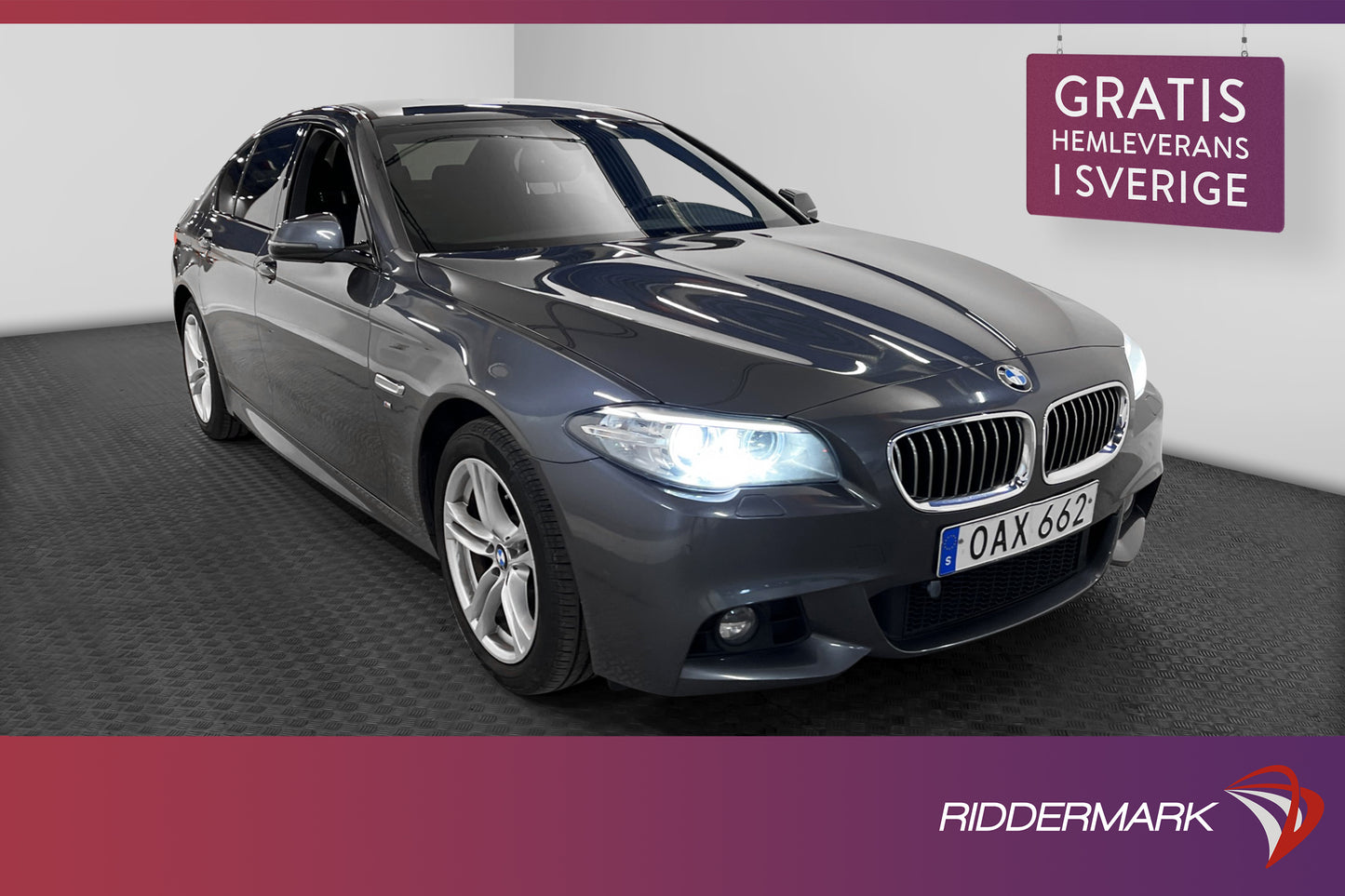 BMW 520d 190hk xDrive M-Sport M-Värmare Drag Navi 0,49l/mil