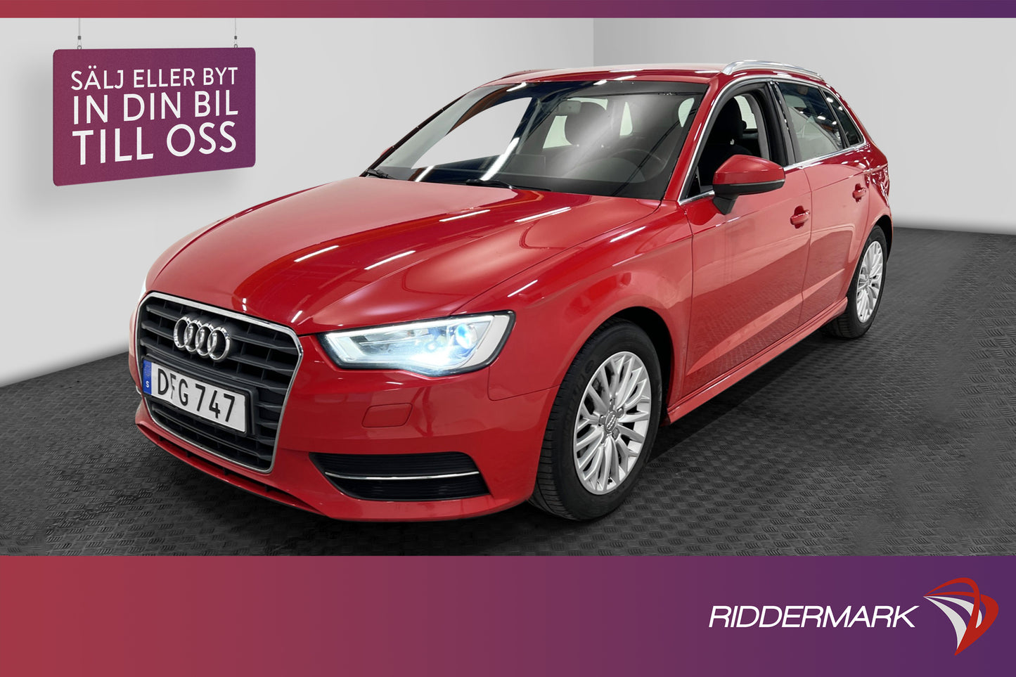 Audi A3 Sportback 1.6 TDI 110hk Bluetooth Nyservad 0.34l/mil