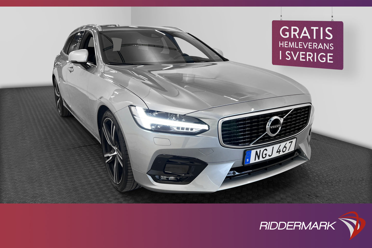 Volvo V90 D5 AWD R-Design Pano B&W HUD VOC B-Kamera GPS Drag