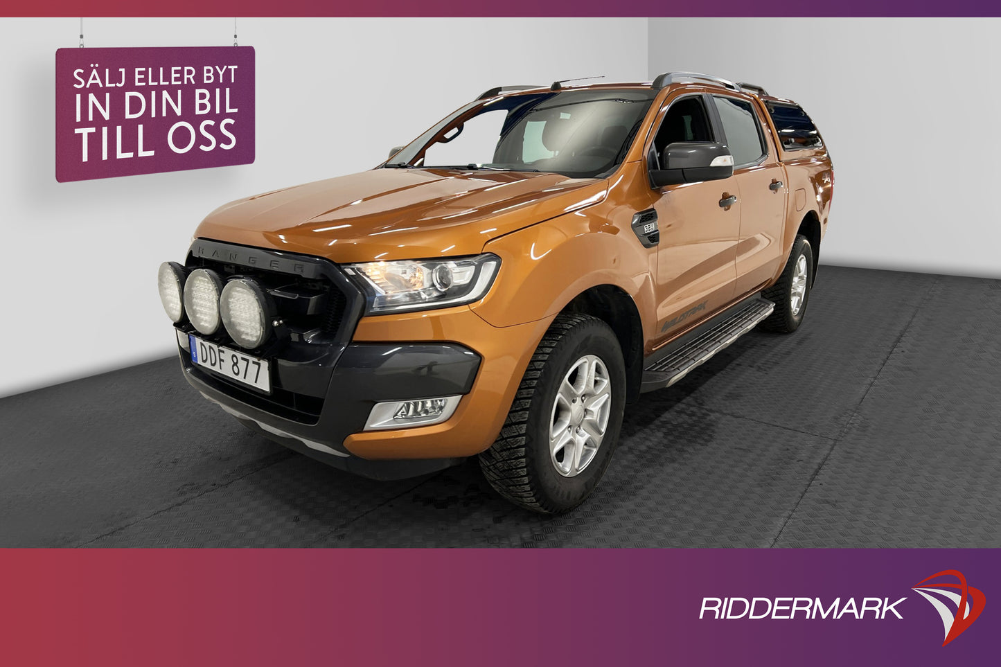 Ford Ranger Wildtrak 3.2TDCi 4x4 Värmare Drag Lastsläde Moms