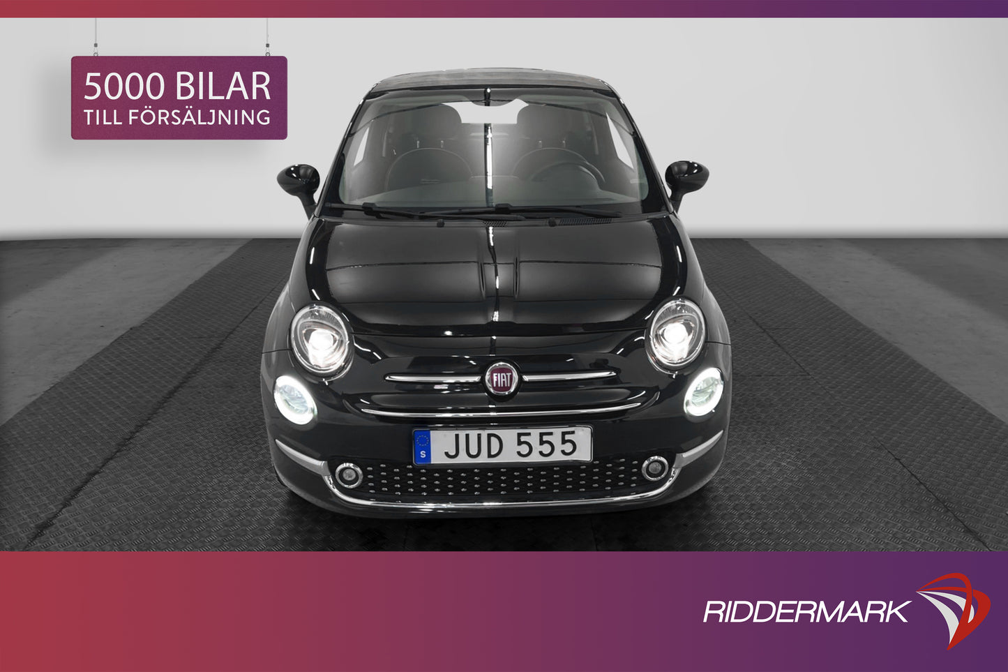 Fiat 500C 1.2 8V  69hk Cab P-sensorer Lågmil Nybytt kamrem