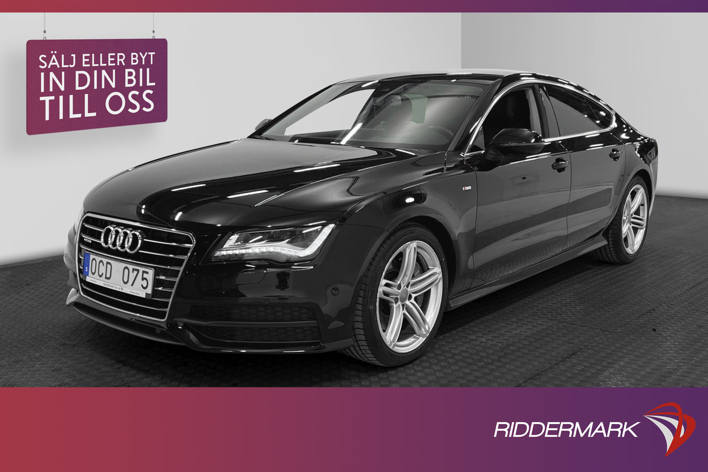 Audi A7 3.0 TDI 313hk Quattro S-line Navi Bose B-kamera HUD