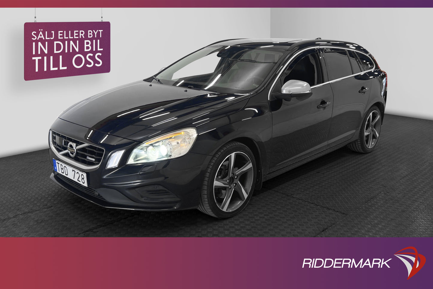 Volvo V60 T6 AWD 304hk R-Design Navi Skinn T-lucka Blis PDC