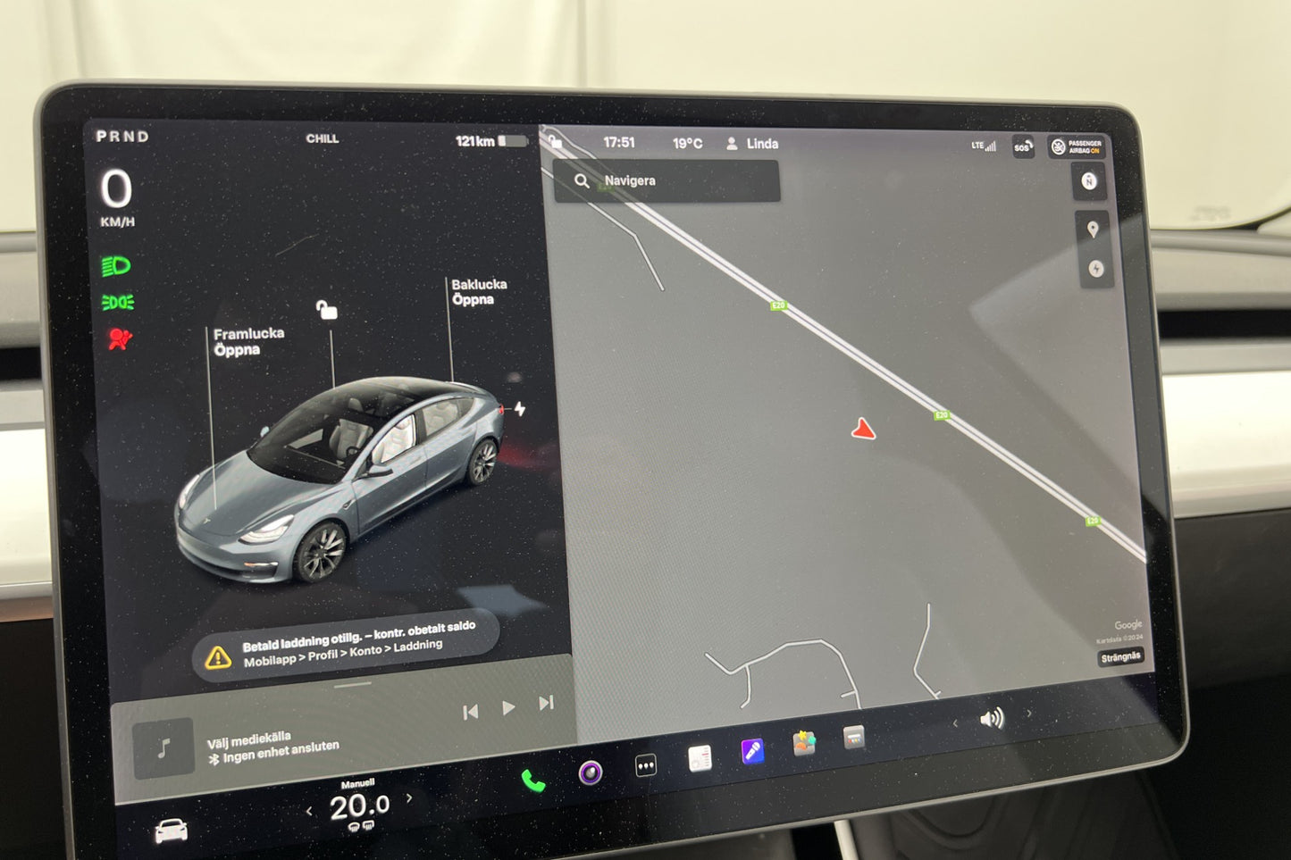 Tesla Model 3 Long Range AWD 440hk Ljus interiör Autopilot