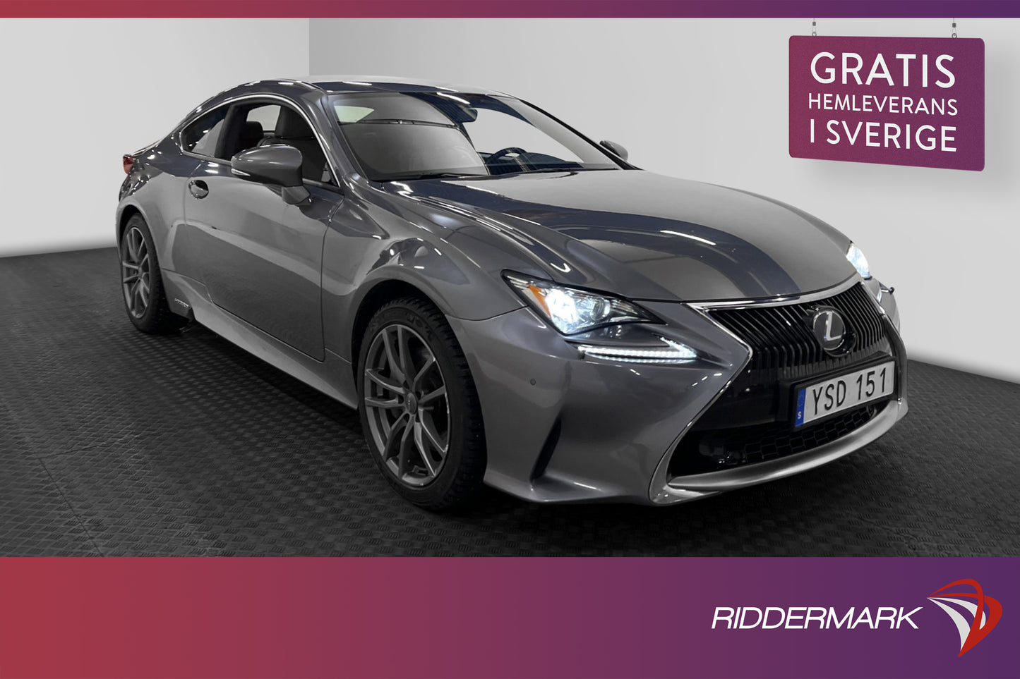 Lexus RC 300h CVT 223hk Kamera Skinn Navi Elstolar Välservad