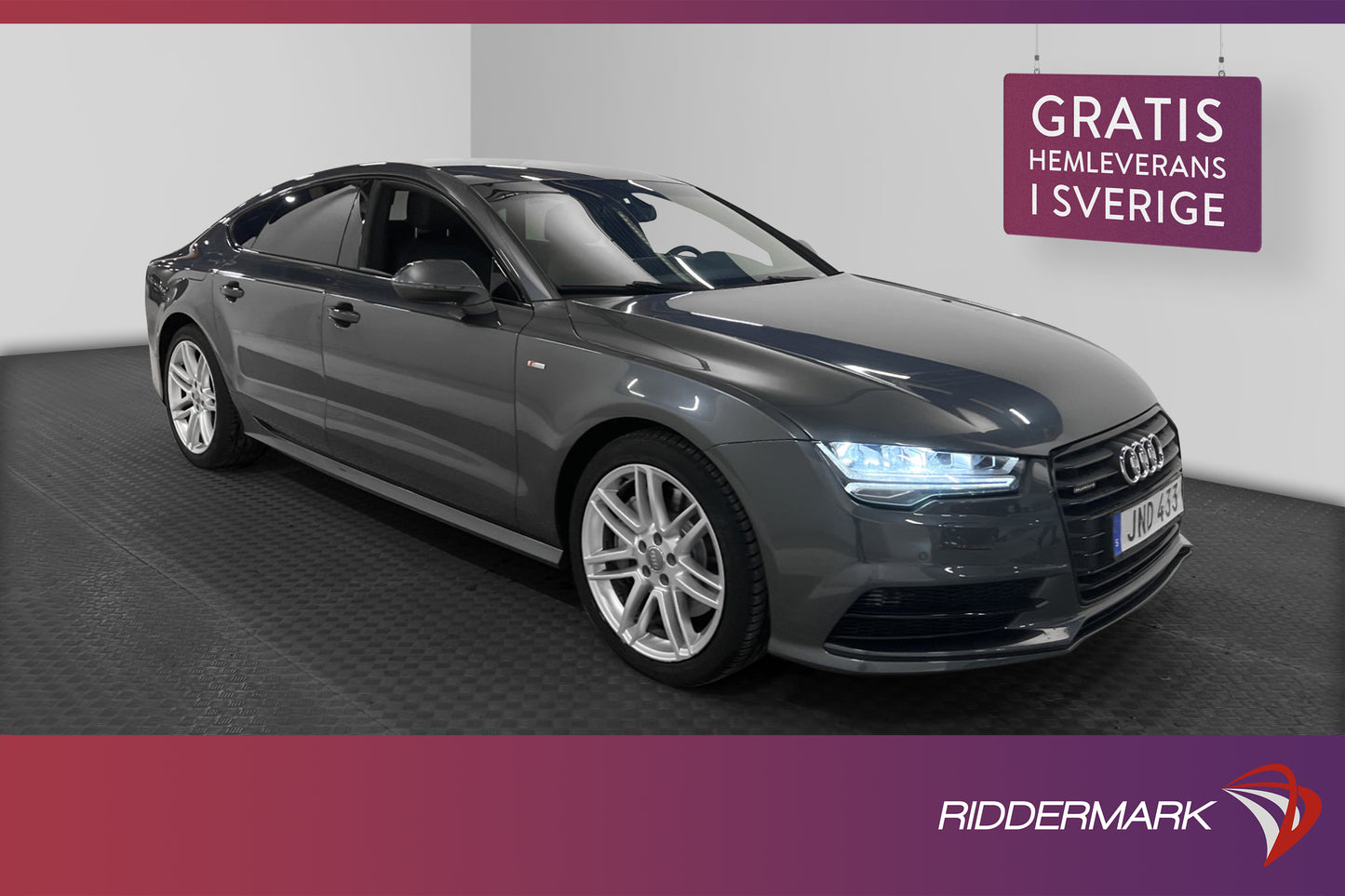 Audi A7 Quattro 3.0 TDI 313hk S-Line D-värm Kamera Navi