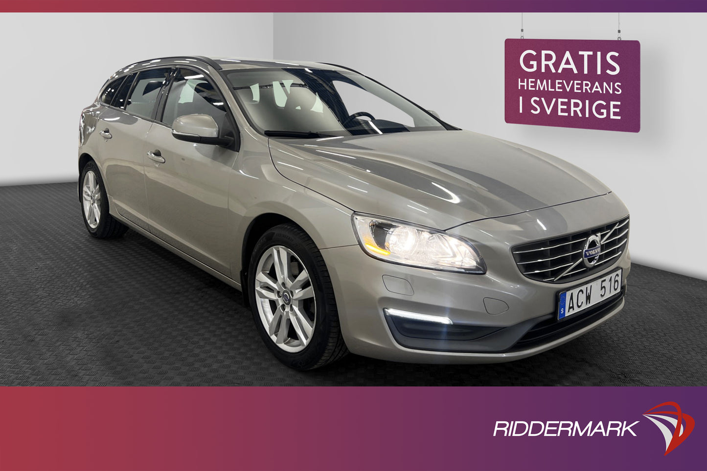 Volvo V60 T3 150hk Kinetic Drag Välservad Farthållare