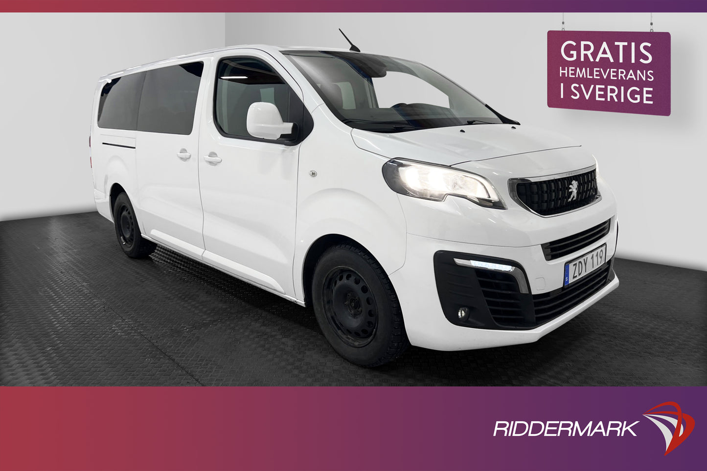 Peugeot Expert Traveller Lång 177hk Ny-Kamrem Drag  9-Sits