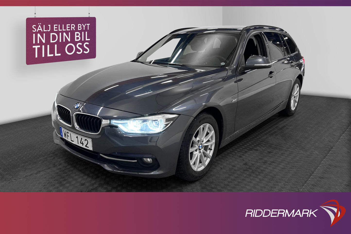 BMW 318d 150hk Sport line P-sensorer Drag Keyless 0,38l/mil