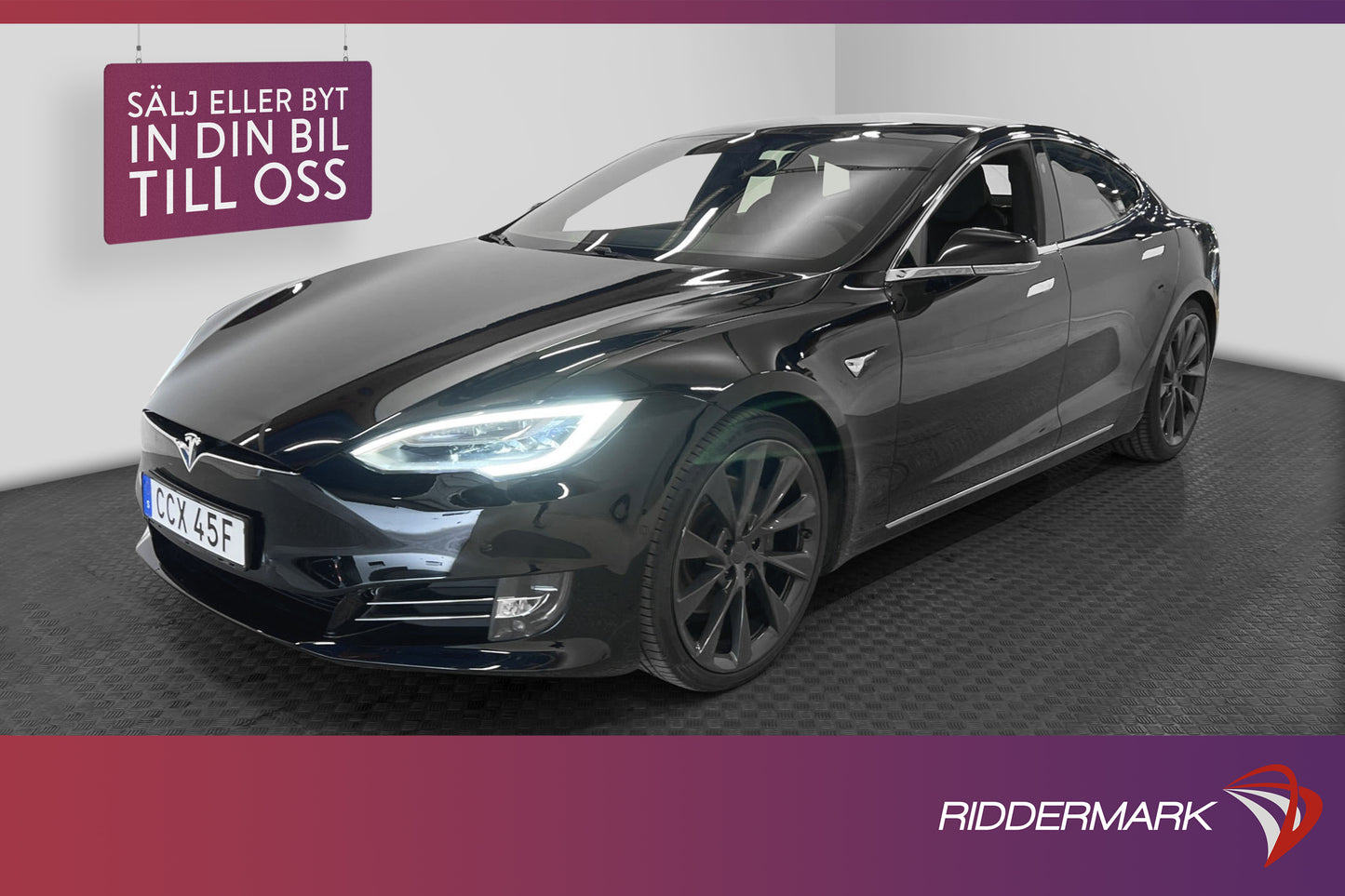 Tesla Model S Long Range AWD Kamera Panorama Skinn MOMS