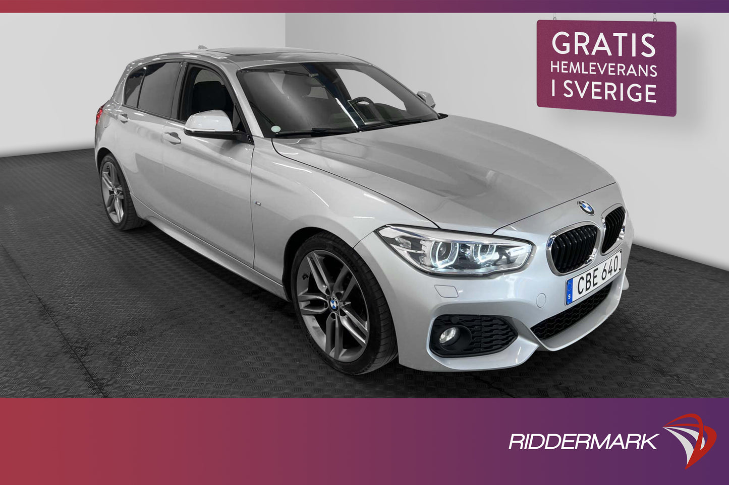 BMW 118d 150hk M-Sport Rattvärme Taklucka Dragkrok 0.38l/mil