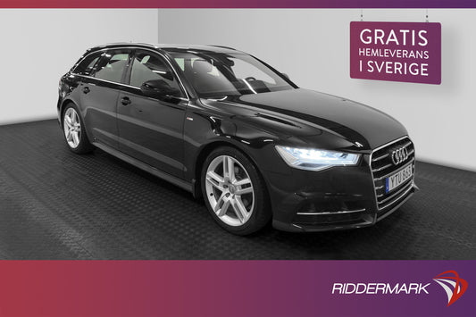 Audi A6 Avant 2.0 TDI 190hk S-Line Navi Halvskinn Sensorer