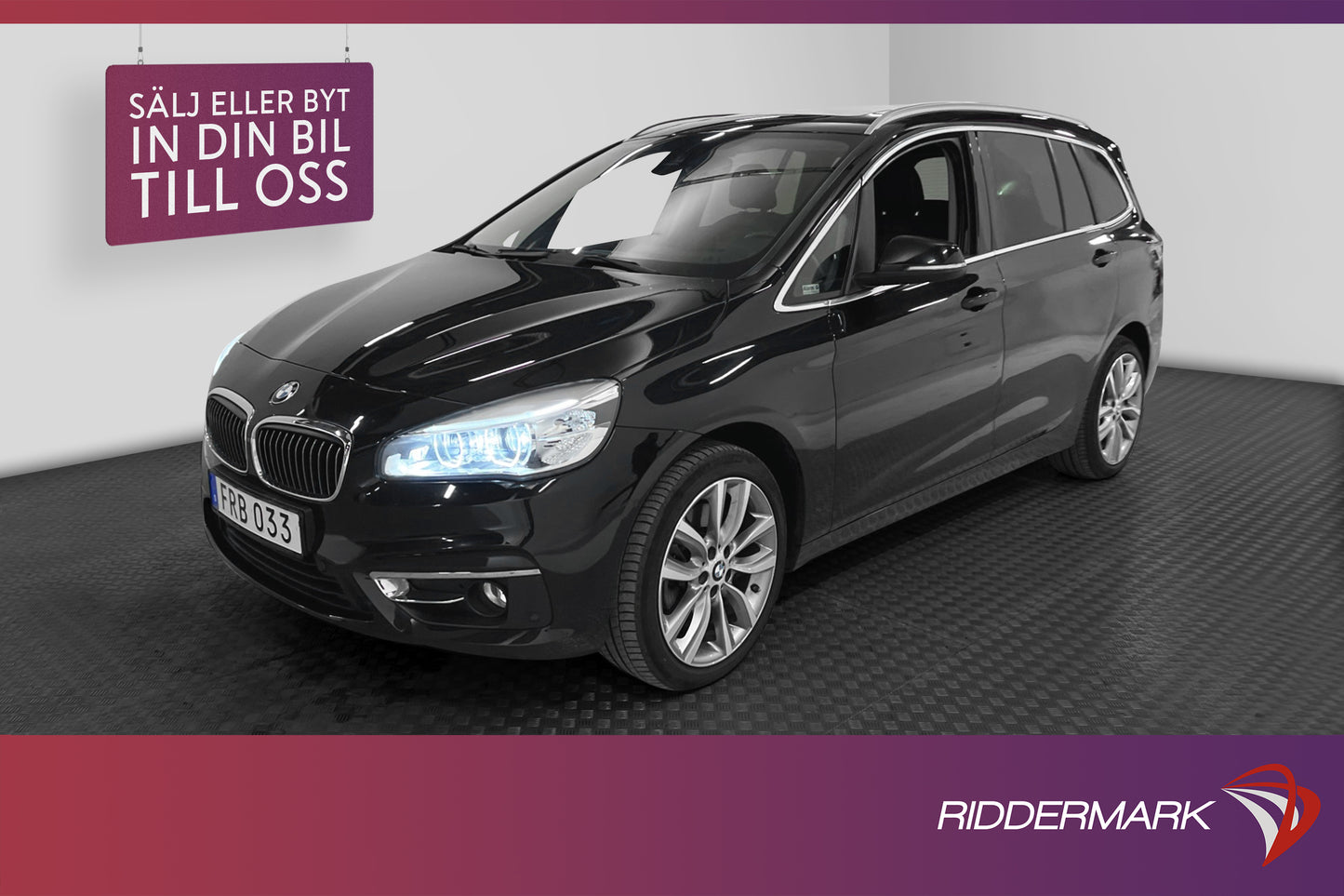 BMW 220d xDrive Gran Tourer 190hk Luxury 7-sits Skinn Pano