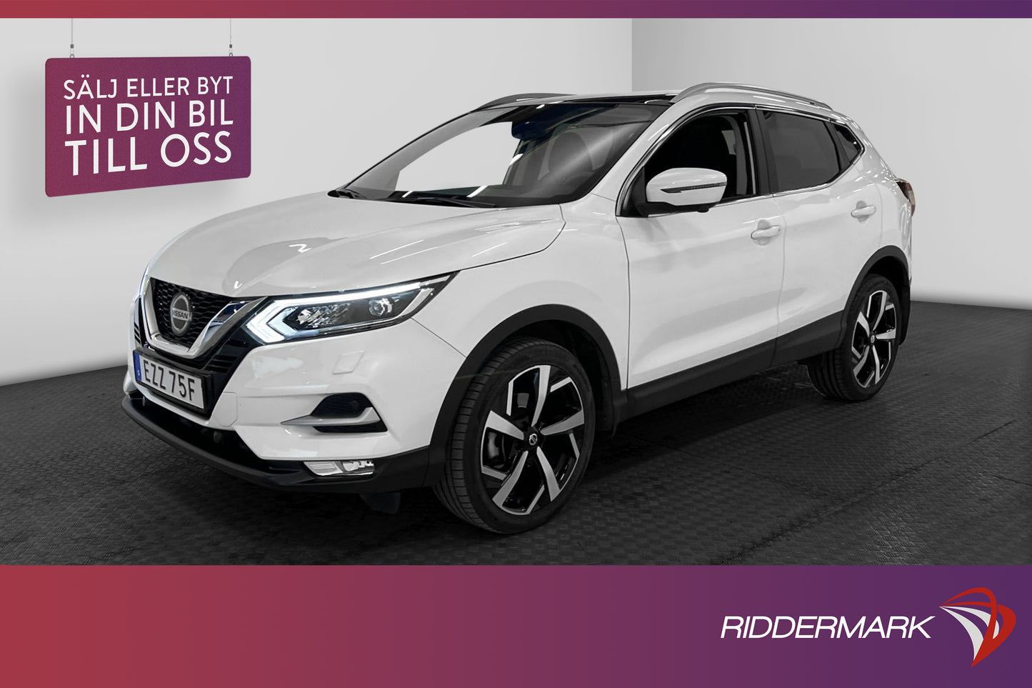 Nissan Qashqai 1.3 DIG-T 158hk Tekna Pano 360° Skinn Navi