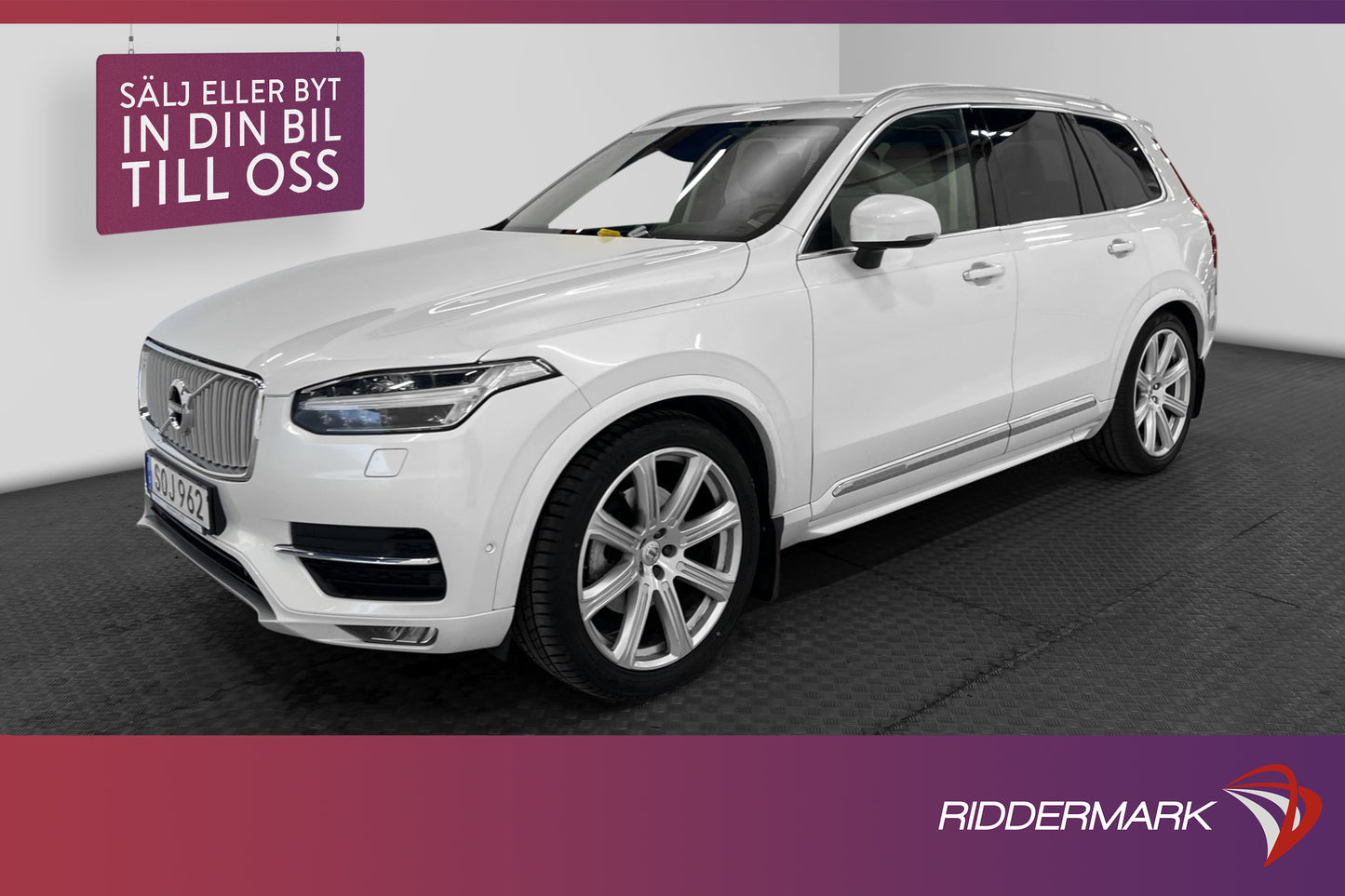 Volvo XC90 D5 AWD 225hk Inscription 7-sits Pano Luftfj B-Kam