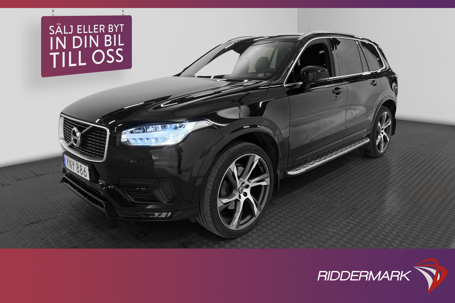 Volvo XC90 D5 AWD 235hk R-Design 7-sits VOC Värmare Drag 22"