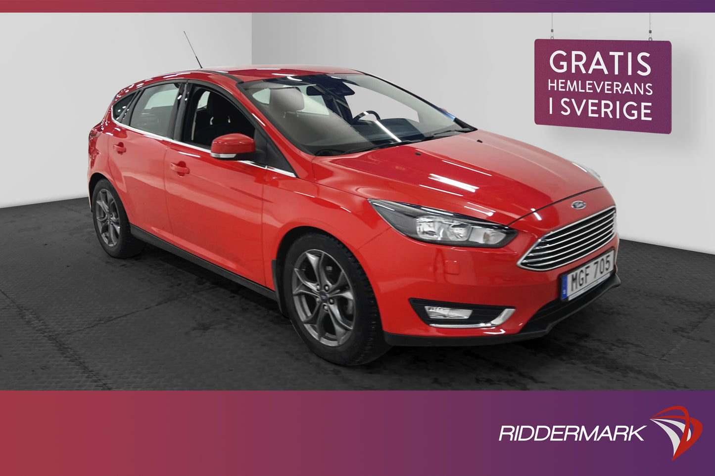 Ford Focus 1.0 EcoBoost 125hk Titanium Dragkrok Sensorer