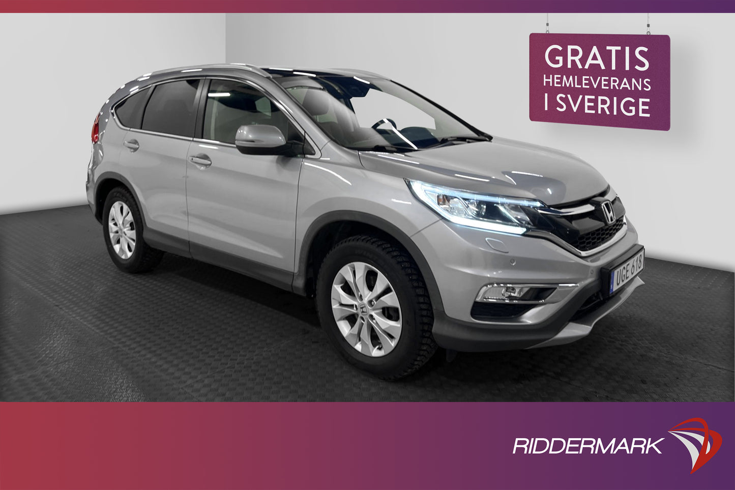 Honda CR-V i-DTEC 4WD 160hk Executive Pano Kamera Skinn Drag