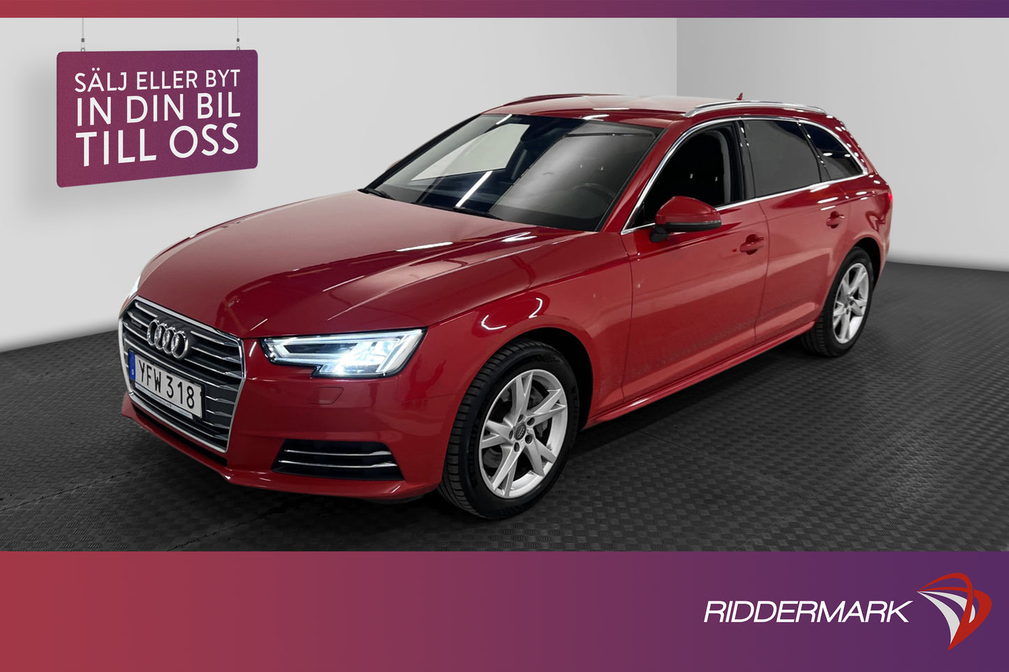 Audi A4 2.0 TDI Q 190hk 0.45l/mil Keyless P-sensorer Drag