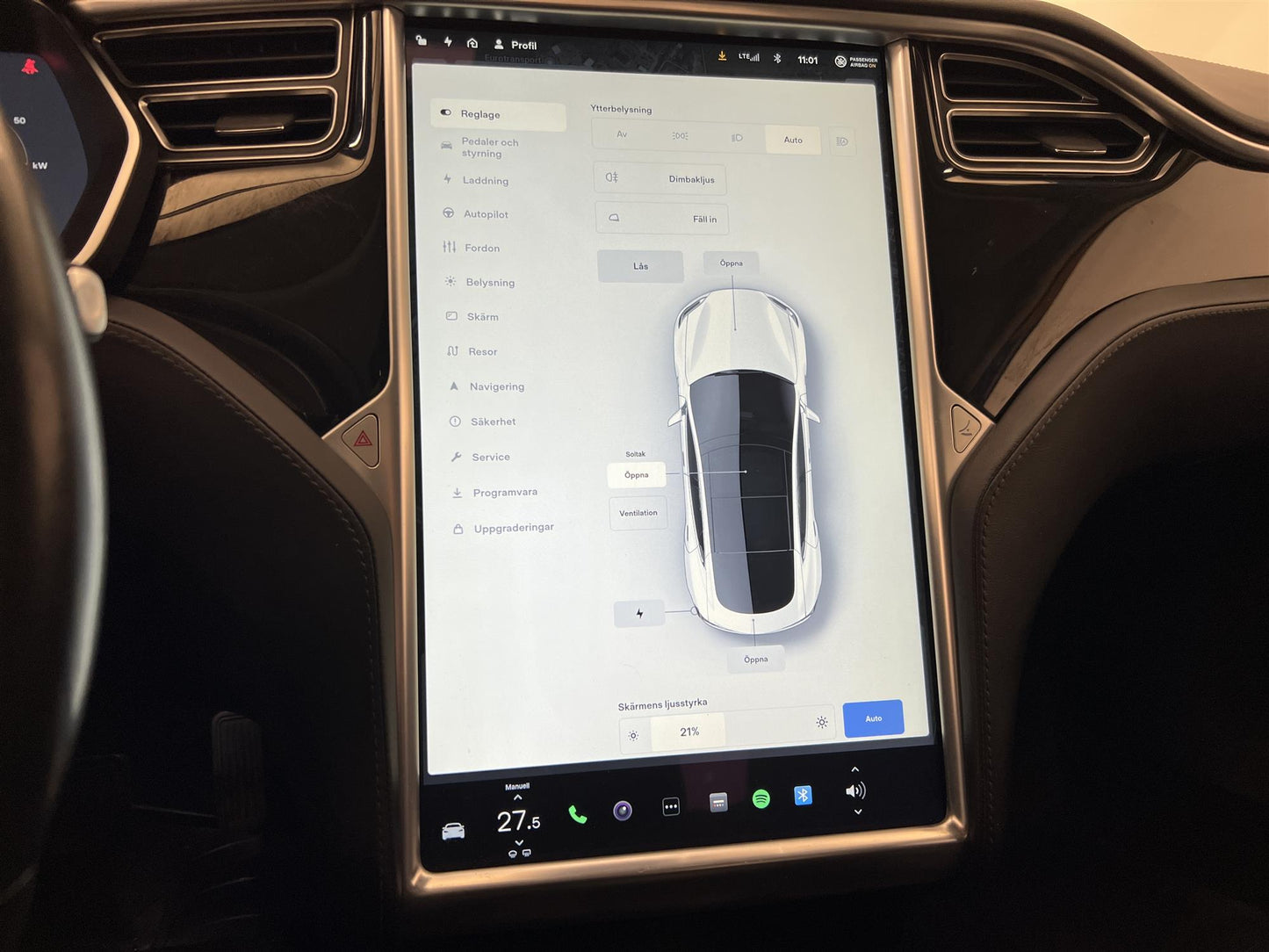 Tesla Model S 70 320hk Pano Navi B-Kamera Svensksåld