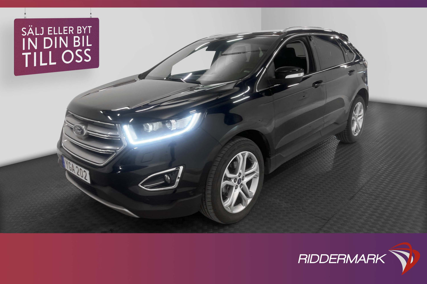 Ford Edge 2.0 TDCi Bi-Turbo AWD Titanium Värm Skinn Nav Drag