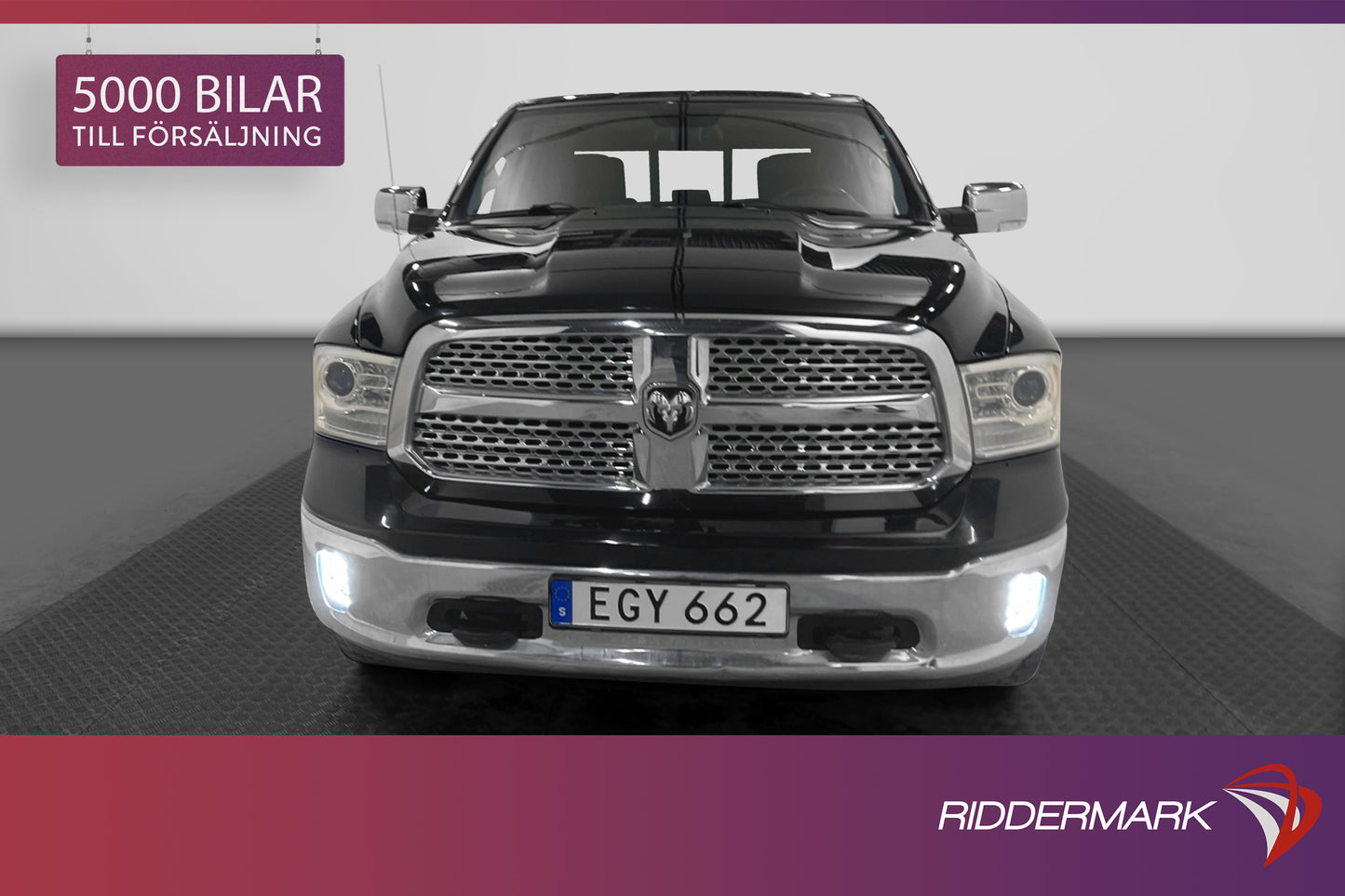 Dodge RAM Laramie 5.7 HEMI 4x4 395hk Taklucka Skinn Dragkrok