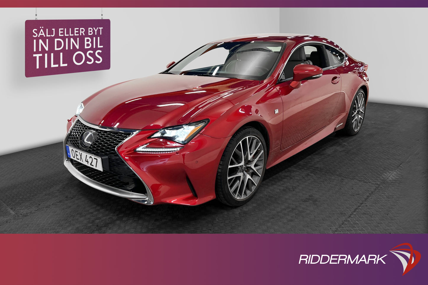 Lexus RC 300h 223hk F Sport Kamera Navi Keyless Skinn Elstol