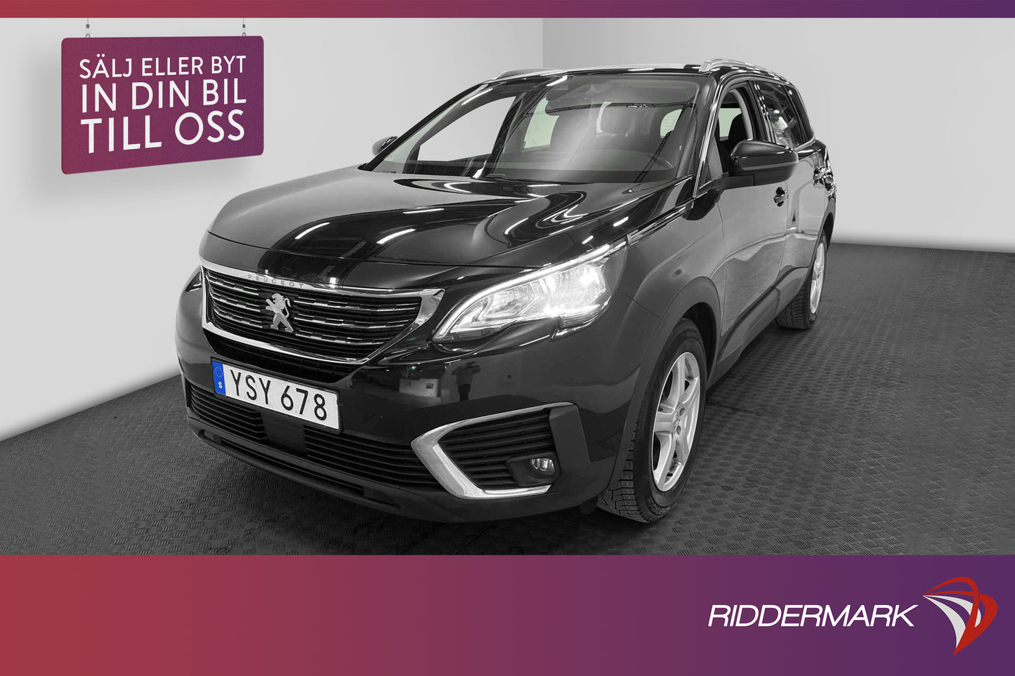 Peugeot 5008 1.2 PureTech 130hk 7-Sits P-Sensorer 0.47L/Mil