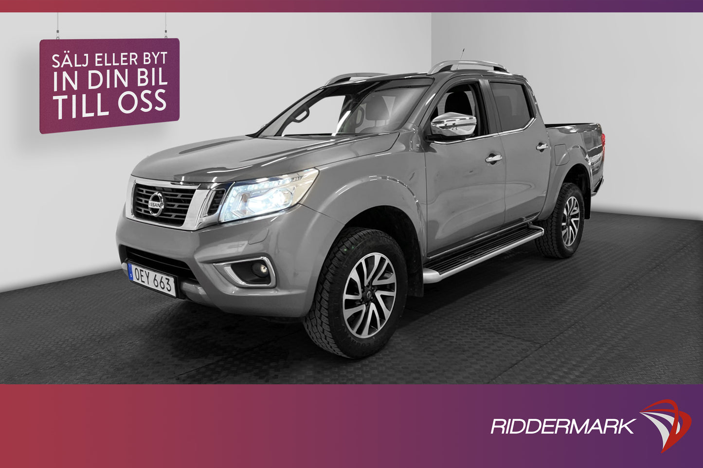 Nissan Navara Tekna 2.3dCi 4WD Dragkrok Skinn MOMS 1-ÄGARE