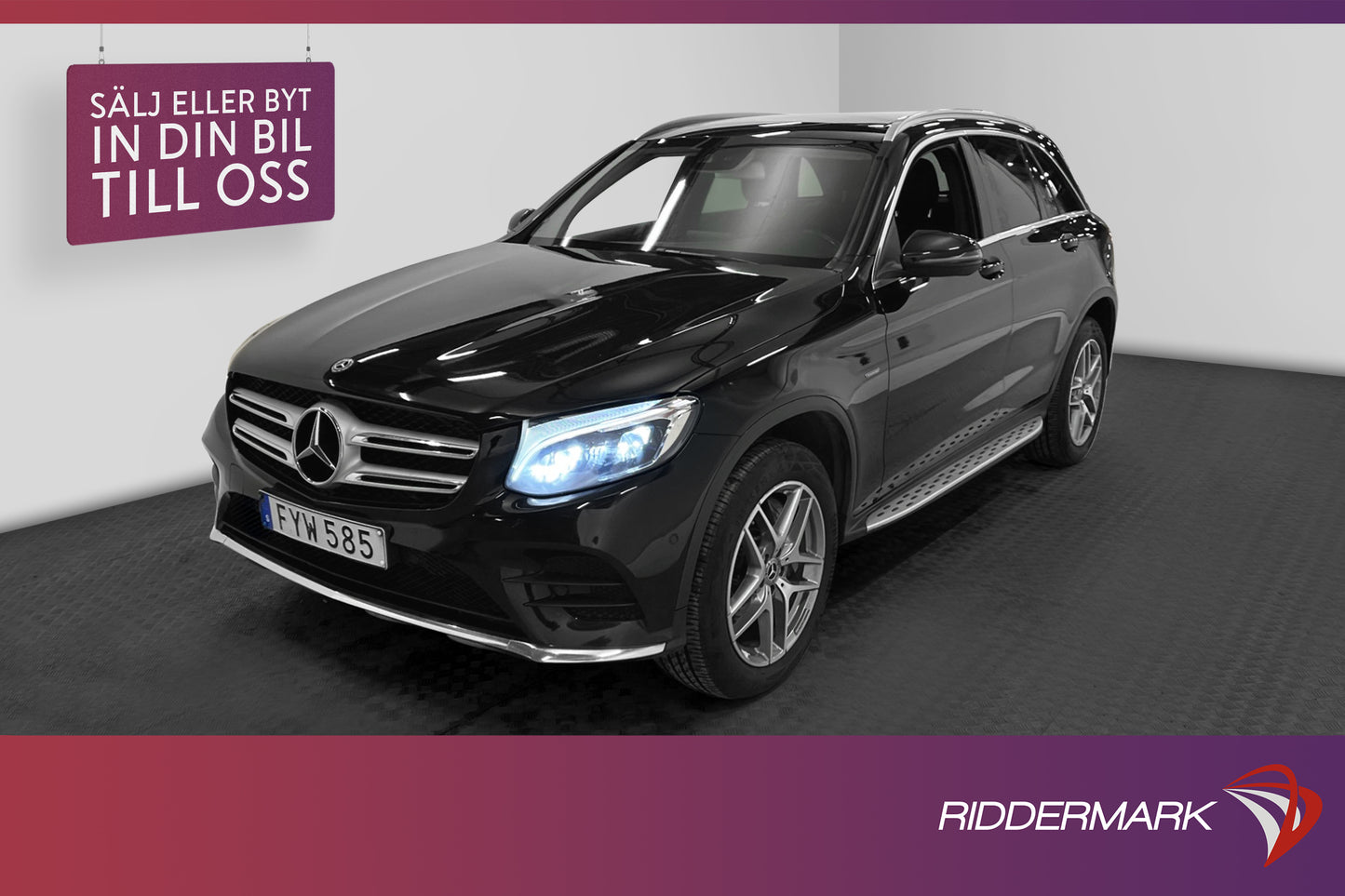 Mercedes-Benz GLC 350 e 4M AMG Värmare Pano Kamera GPS Drag