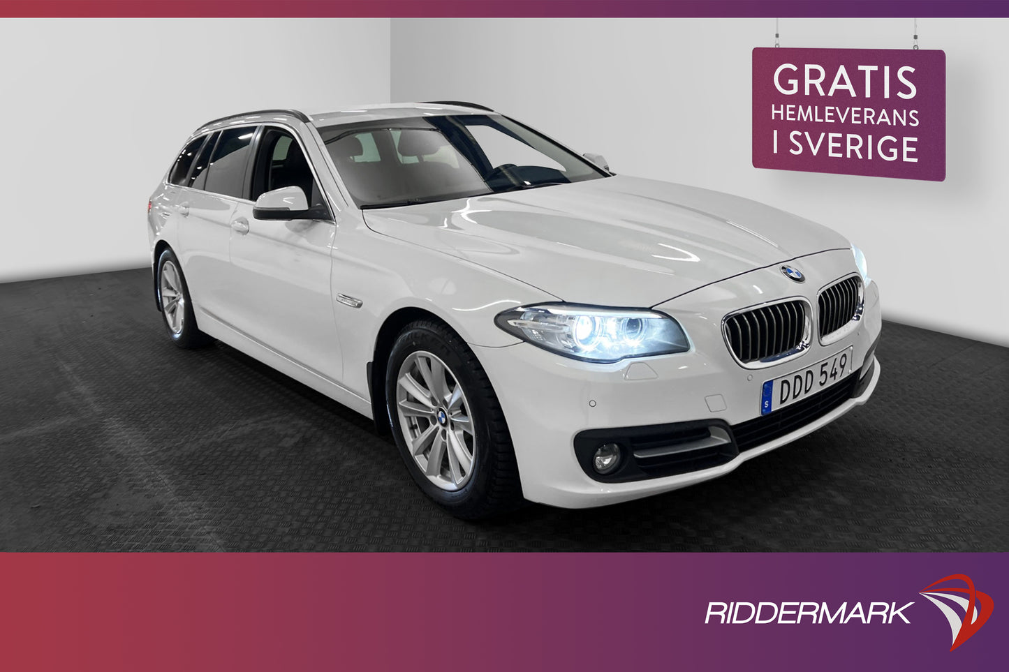 BMW 520 d xDrive 190hk Luxury Line Värm HiFi Navi Skinn Drag