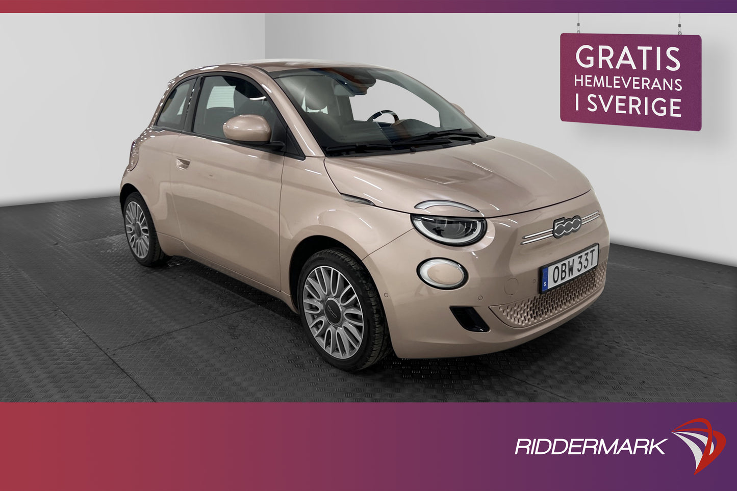 Fiat 500E 42 kWh 118hk 1 Bruakre Backkamera Navigation CCS