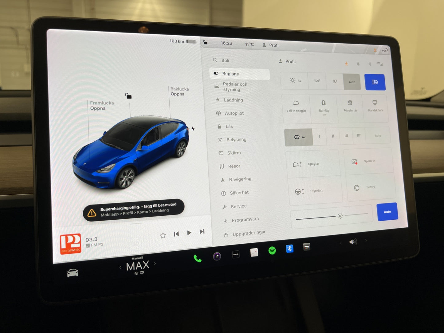 Tesla Model Y Long Range AWD 345hk Svensksåld Rattvärme