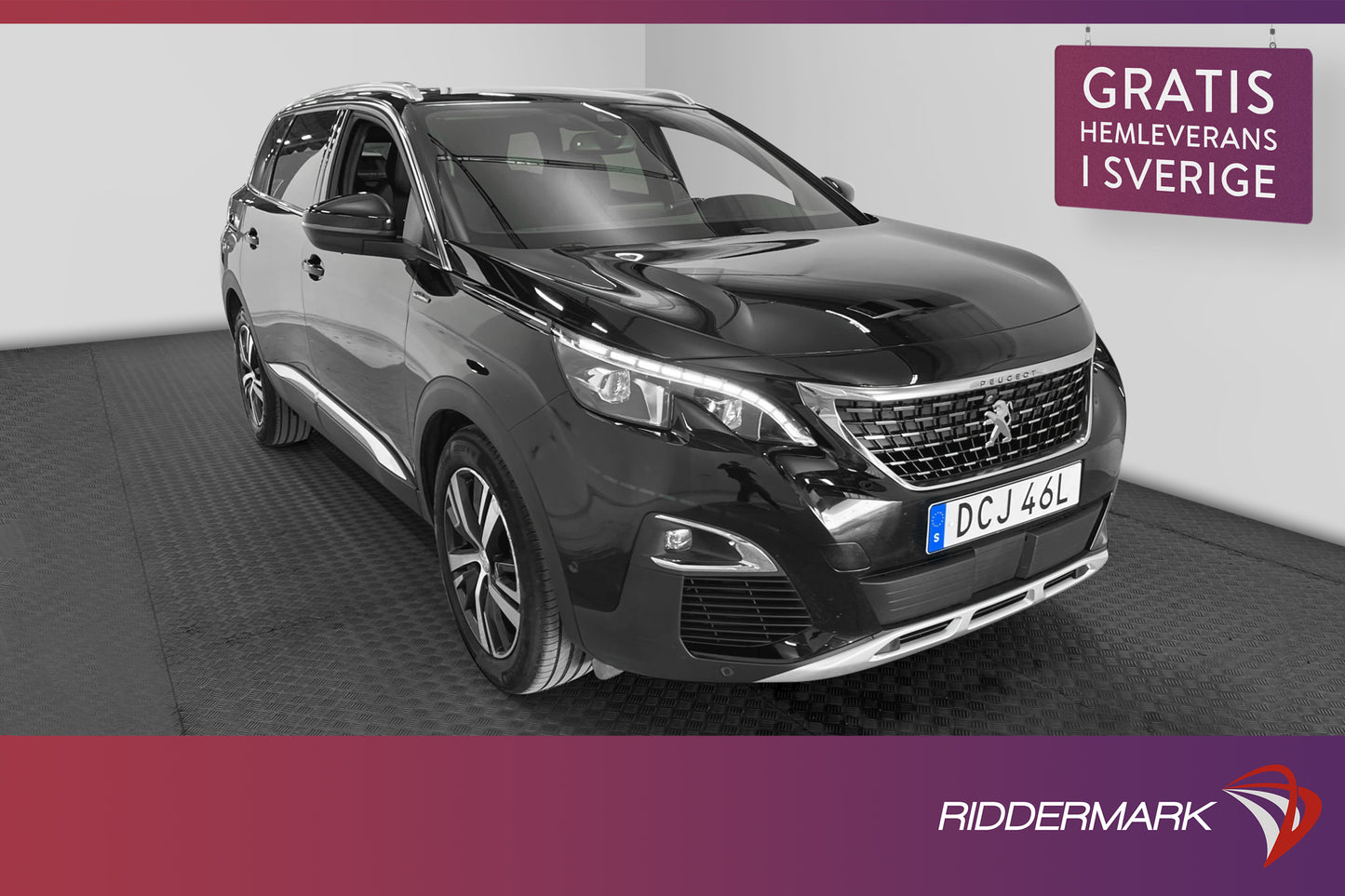 Peugeot 5008 1.5 130hk GT-Line 7-sits Kamera Navi Drag MOMS