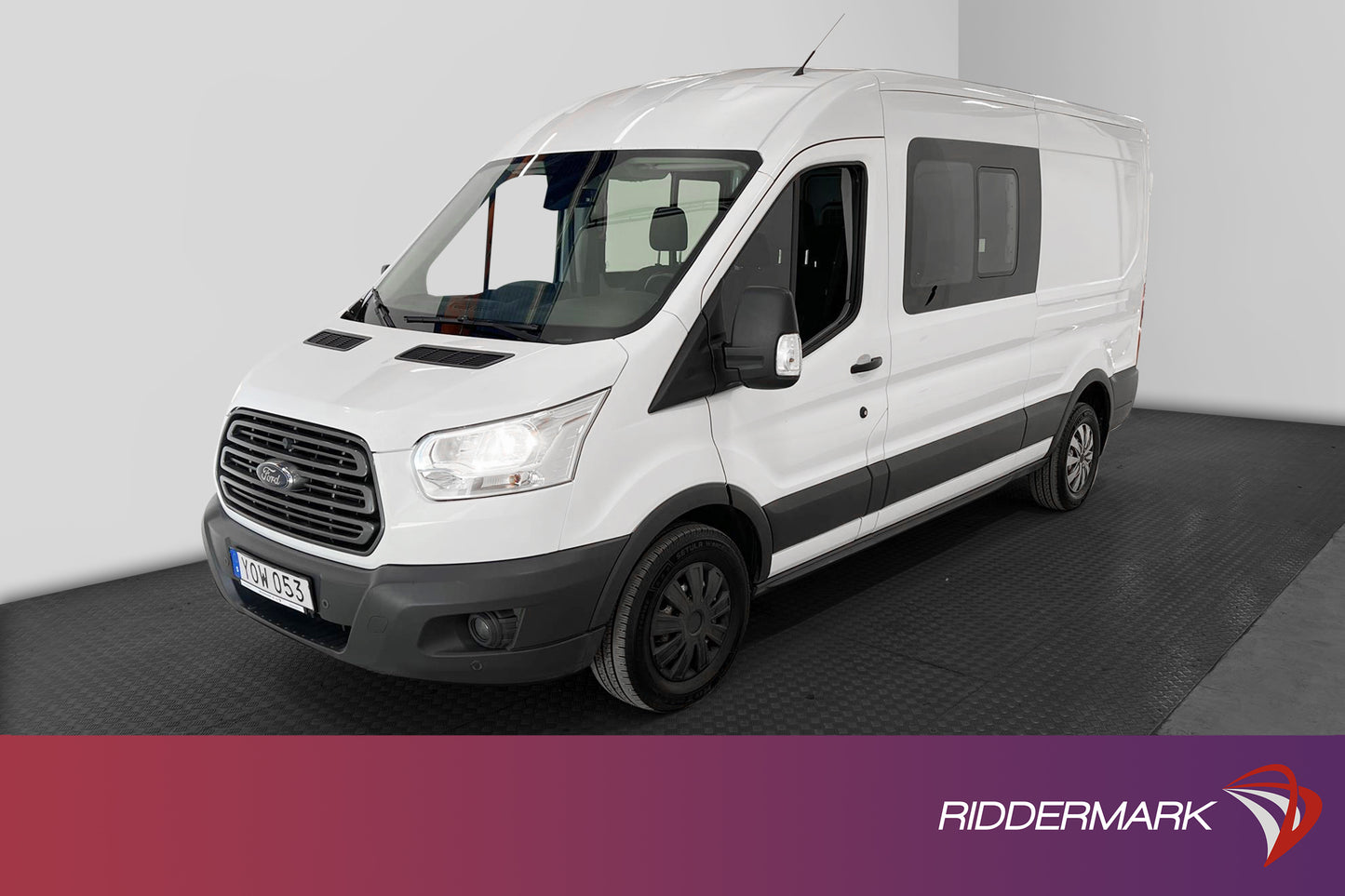 Ford Transit 350 Crew Van 5-Sits 170hk Värmare Drag MOMS