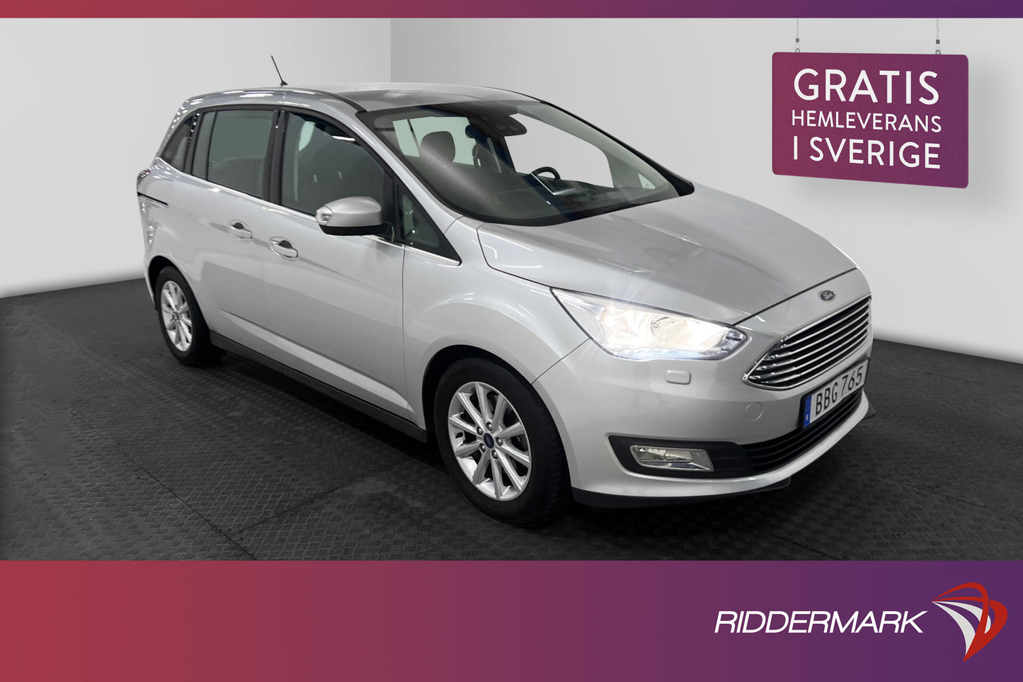 Ford Grand C-Max EcoBoost 125hk 7-Sits Rattvärme Sensorer