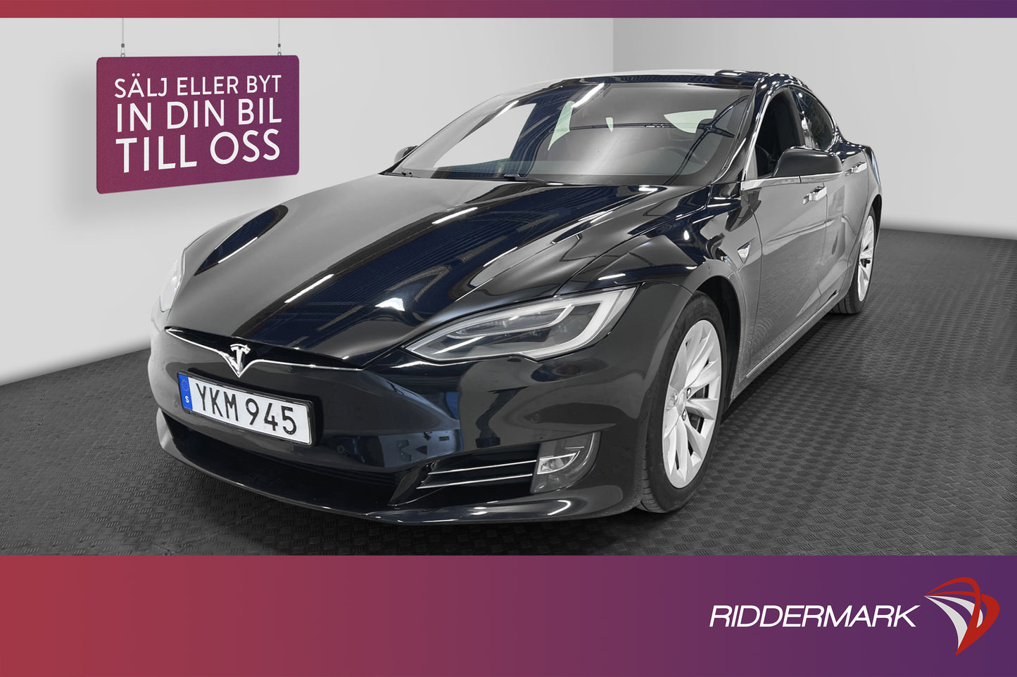 Tesla Model S 75D AWD 333hk Skinn Panorama Svensksåld Kamera