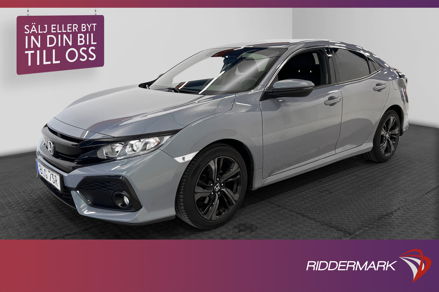 Honda Civic 1.0 126hk Elegance Backkamera Navi Ny Kamrem