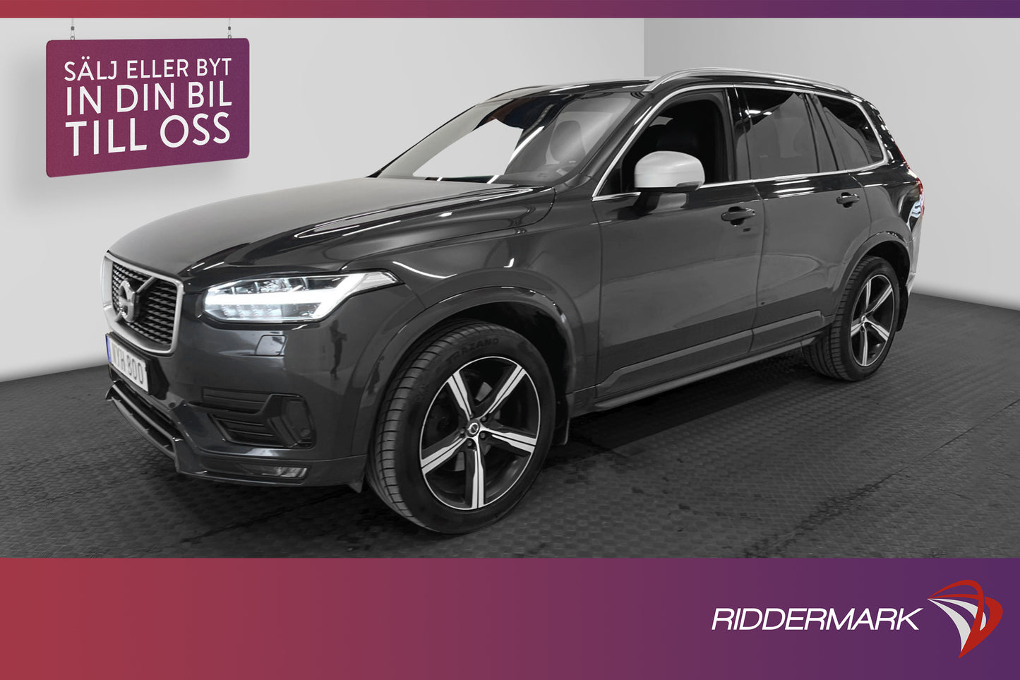 Volvo XC90 D5 AWD 233hk R-Design 7-Sits VOC Värmare Drag 360