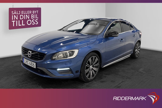 Volvo S60 D4 190hk R-Design VOC Taklucka Värm Navi Sensorer