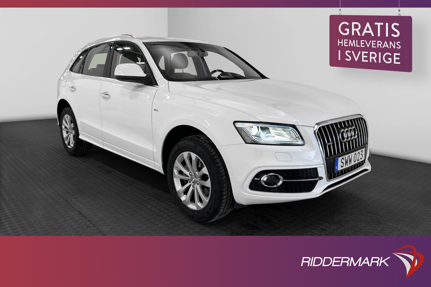 Audi Q5 TDI Quattro 190hk S-Line Pano Skinn Drag 0,57l/mil