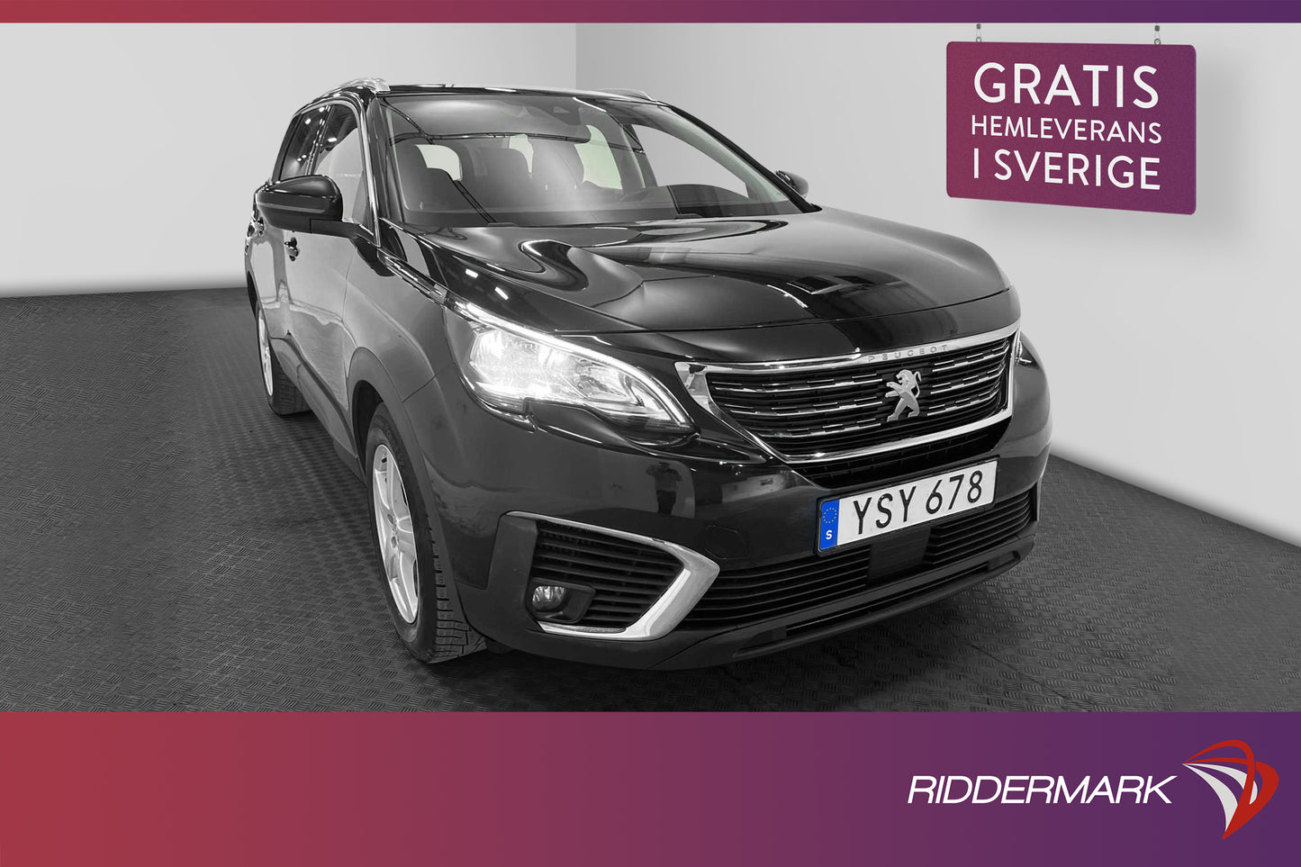 Peugeot 5008 1.2 PureTech 130hk 7-Sits P-Sensorer 0.47L/Mil