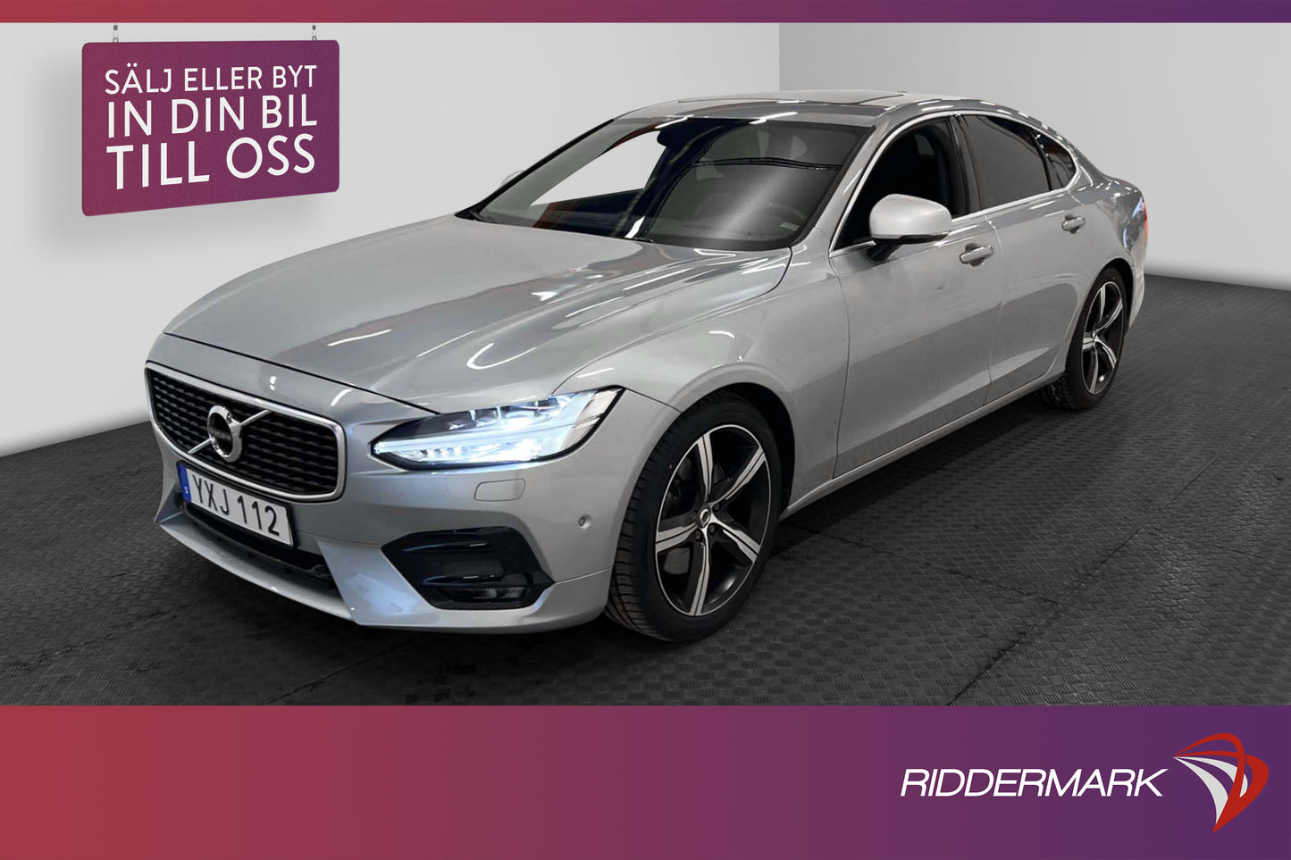 Volvo S90 D5 AWD 235hk R-Design VOC T-lucka B&W  Blis Drag