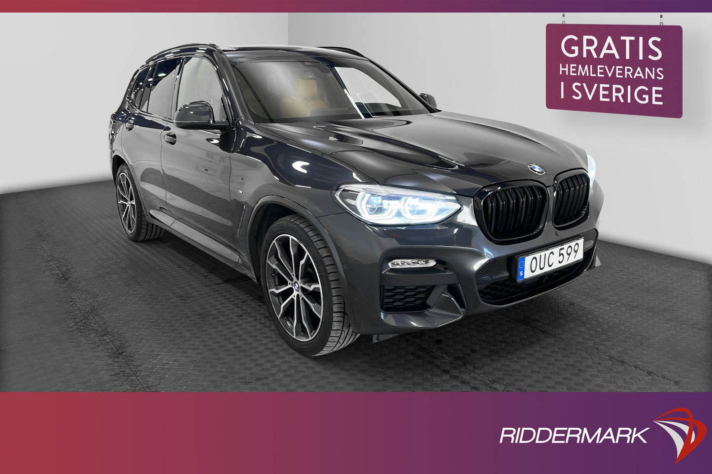 BMW X3 xDrive20d 190hk M-Sport Panorama Skinn Navi Kamera