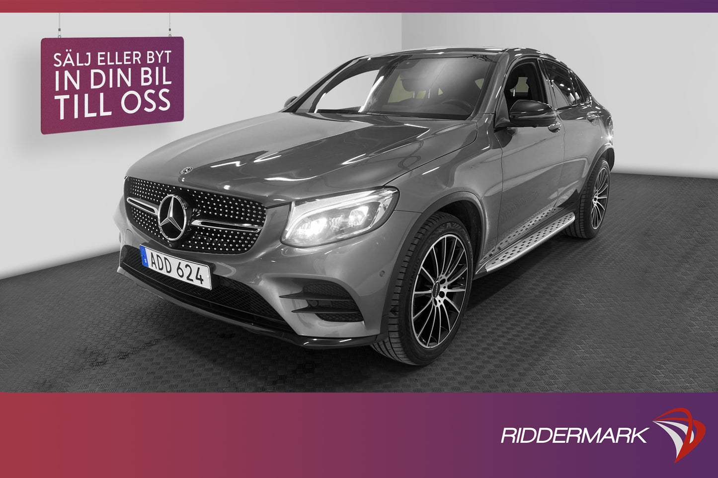 Mercedes-Benz GLC 220 d Coupé 4M 170hk AMG Burm 360° Drag