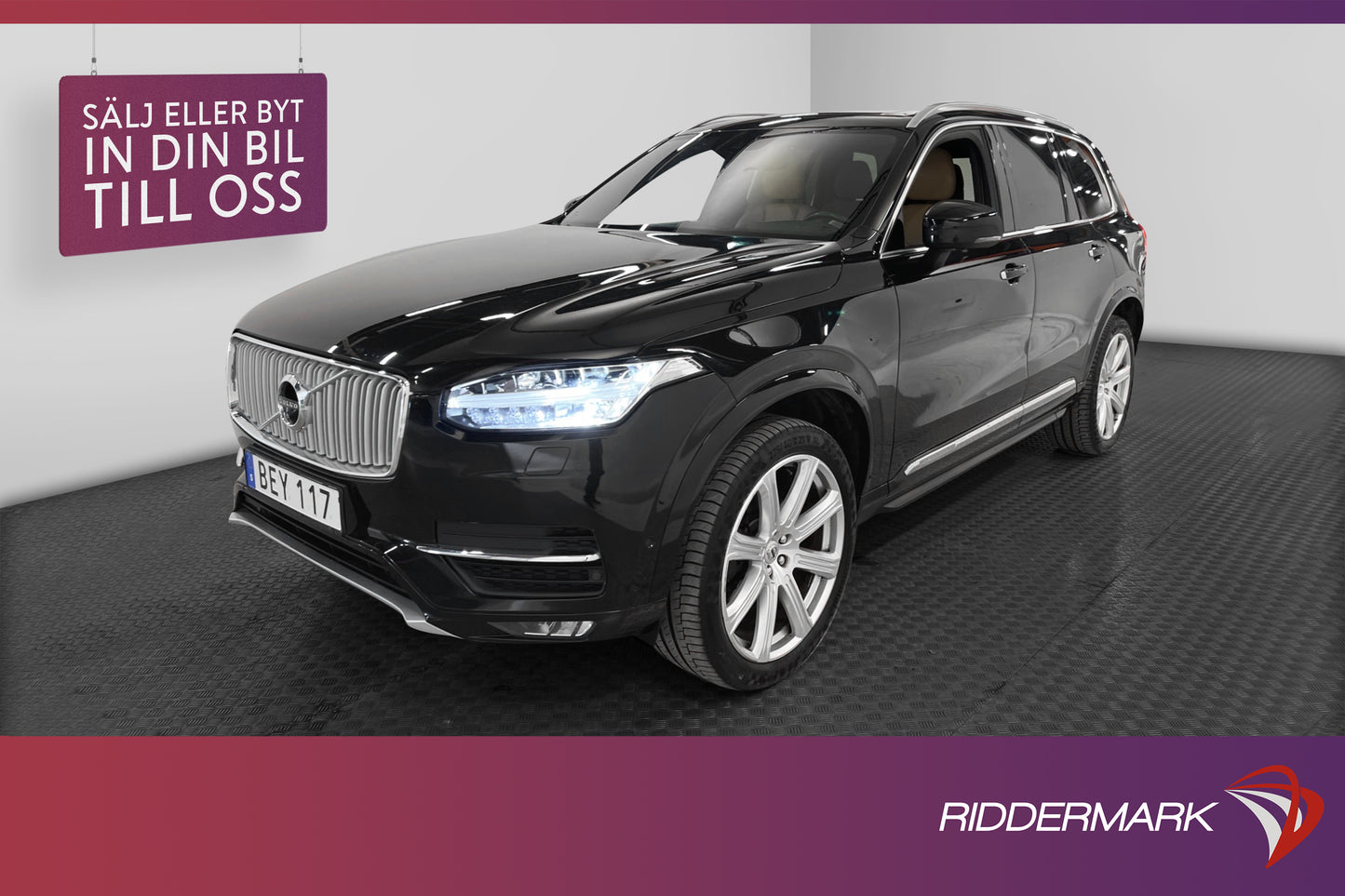 Volvo XC90 D5 AWD 225hk 7sits Inscription B&W Pano Drag 360°